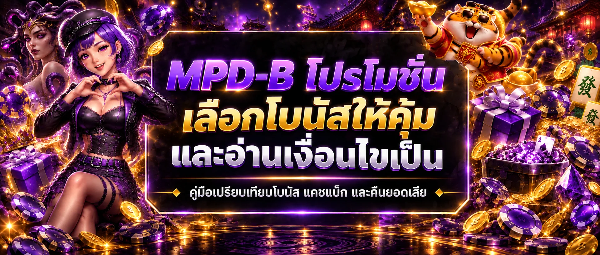 MPD-B โปรโมชั่น เลือกโบนัสและอ่านเงื่อนไขให้คุ้ม